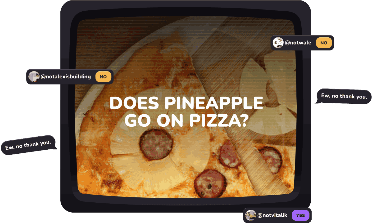 Does pineapple go on pizza?